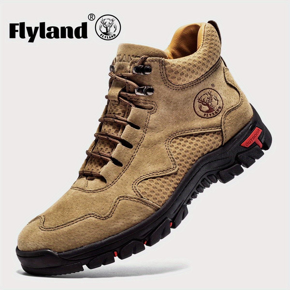 FLYLAND Men's Handmade Genuine Ankle Boots - Image 9