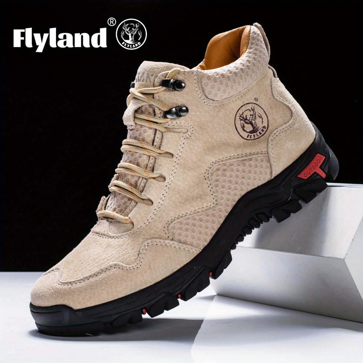 FLYLAND Men's Handmade Genuine Ankle Boots - Image 8