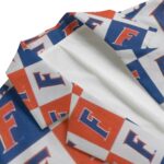 Florida Gators All-Over Print Casual Flat Lapel Collar Blazer – Royal Blue and Orange - Image 5