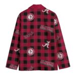 Game Day Alabama Crimson  Plaid Blazer – Red & Black College Football Men’s Statement Jacket - Image 4