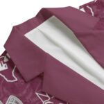 Texas A&M Aggies Casual Flat Lapel Collar Blazer – Maroon and White - Image 5