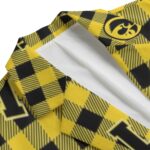 Iowa Hawkeyes Casual Flat Lapel Collar Blazer – Black and Gold - Image 3