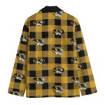 Missouri Tigers Casual Flat Lapel Collar Blazer – Black and Gold - Image 4