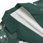 Michigan State Spartans Casual Flat Lapel Collar Blazer – Spartan Green and White - Image 3