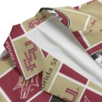 Florida State Seminoles Casual Flat Lapel Collar Blazer – Garnet and Gold - Image 3