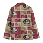 Florida State Seminoles Casual Flat Lapel Collar Blazer – Garnet and Gold - Image 2