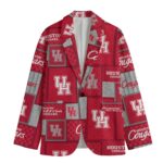 Houston Cougars Red, White & Grey Blazer – Bold College Game Day Style - Image 2