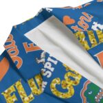 Florida Gators Casual Flat Lapel Collar Blazer – Royal Blue and Orange - Image 4