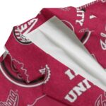 Indiana Casual Flat Lapel Collar Blazer – Crimson and Cream - Image 3