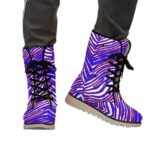 Zebra print Buffalo Bills football Plush Boots - Image 5