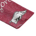 Razorbacks Casual Flat Lapel Collar Arkansas  Blazer – Cardinal Red and White - Image 4