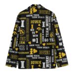 Iowa - Hawkeyes Casual Flat Lapel Collar Blazer - Image 2