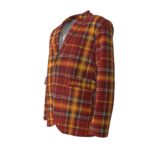 🔴🟡⚫ California Trojan Legacy Plaid Blazer – Men’s Smart Casual Statement Jacket - Image 2