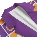 Clemson Tigers Casual Flat Lapel Collar Blazer – Clemson Orange and Purple - Image 3