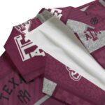 Texas A&M Aggies Casual Flat Lapel Collar Blazer – Maroon and White - Image 3