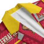 Maryland Terrapins Casual Flat Lapel Collar Blazer – Red, Black, Gold and White - Image 5