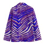 Buffalo Zebra Retro Game Day Blazer – Football Statement Jacket (Red Blue White) - Image 3