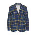 🔵🟡⚪ West Coast Heritage Plaid Blazer – Men’s Smart Casual Statement Jacket - Image 2