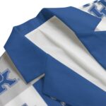 Kentucky Wildcats Casual Flat Lapel Collar Blazer – Royal Blue and White - Image 5