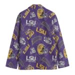 LSU Tigers Casual Flat Lapel Collar Blazer – Purple and Gold - Image 3