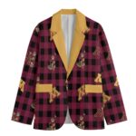 Minnesota Golden Gophers Casual Flat Lapel Collar Blazer – Maroon and Gold