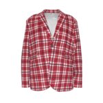 🔴⚪⚫ Arkansas Heritage Plaid Blazer – Men’s Smart Casual Game Day Jacket - Image 2