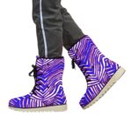 Zebra print Buffalo Bills football Plush Boots - Image 4