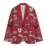 Utah Utes Red, White & Black  Blazer – Bold College Game Day Style