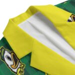 Oregon Ducks Casual Flat Lapel Collar Blazer – Green and Yellow - Image 3
