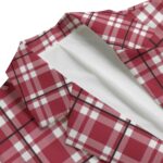 Alabama Crimson Red & White Plaid Men’s Blazer – Bold College Game Day Style - Image 4