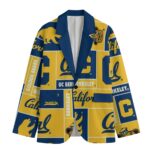 California Golden Bears Casual Flat Lapel Collar Blazer – Berkeley Blue and California Gold