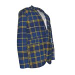 🔵🟡⚪ West Coast Heritage Plaid Blazer – Men’s Smart Casual Statement Jacket - Image 4
