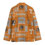 Tennessee Volunteers Casual Flat Lapel Collar Blazer – Tennessee Orange and White - Image 2