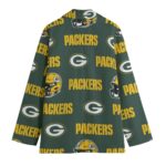 Green Bay Packers Green, Yellow & White Women's Leisure Blazer – Bold NFL Game Day Style - Image 2