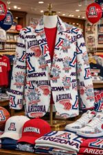 Arizona Wildcats Casual Flat Lapel Collar Blazer – Cardinal Red and Navy Blue - Image 3