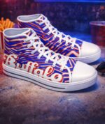 High-Top Buffalo Bills Inspired Sneakers – Blue & Red Athletic Street Shoes for Game Day Fans - Image 5