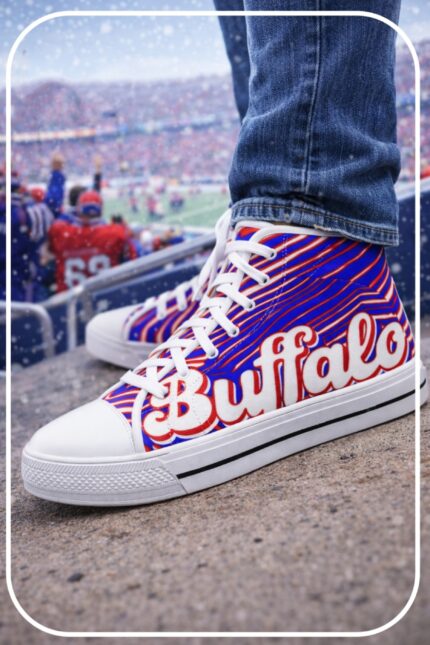 Buffalo bills football canva shoes zebra print
