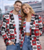 Georgia Red Black Checkerboard Game Day Blazer – Unisex College Football Statement Jacket