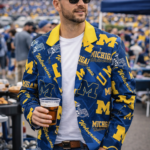 Michigan Wolverines Blue Yellow College Football Game Day Blazer