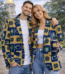 Notre Dame Fighting Irish Casual Flat Lapel Collar Blazer – Navy Blue and Gold