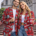 Ohio State Scarlet Game Day Blazer – Unisex College Football Statement Jacket