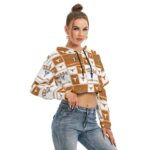 Texas at Austin - Longhorns Women's Heavy Fleece Hoodie With Hollow Out Sleeve - Image 3