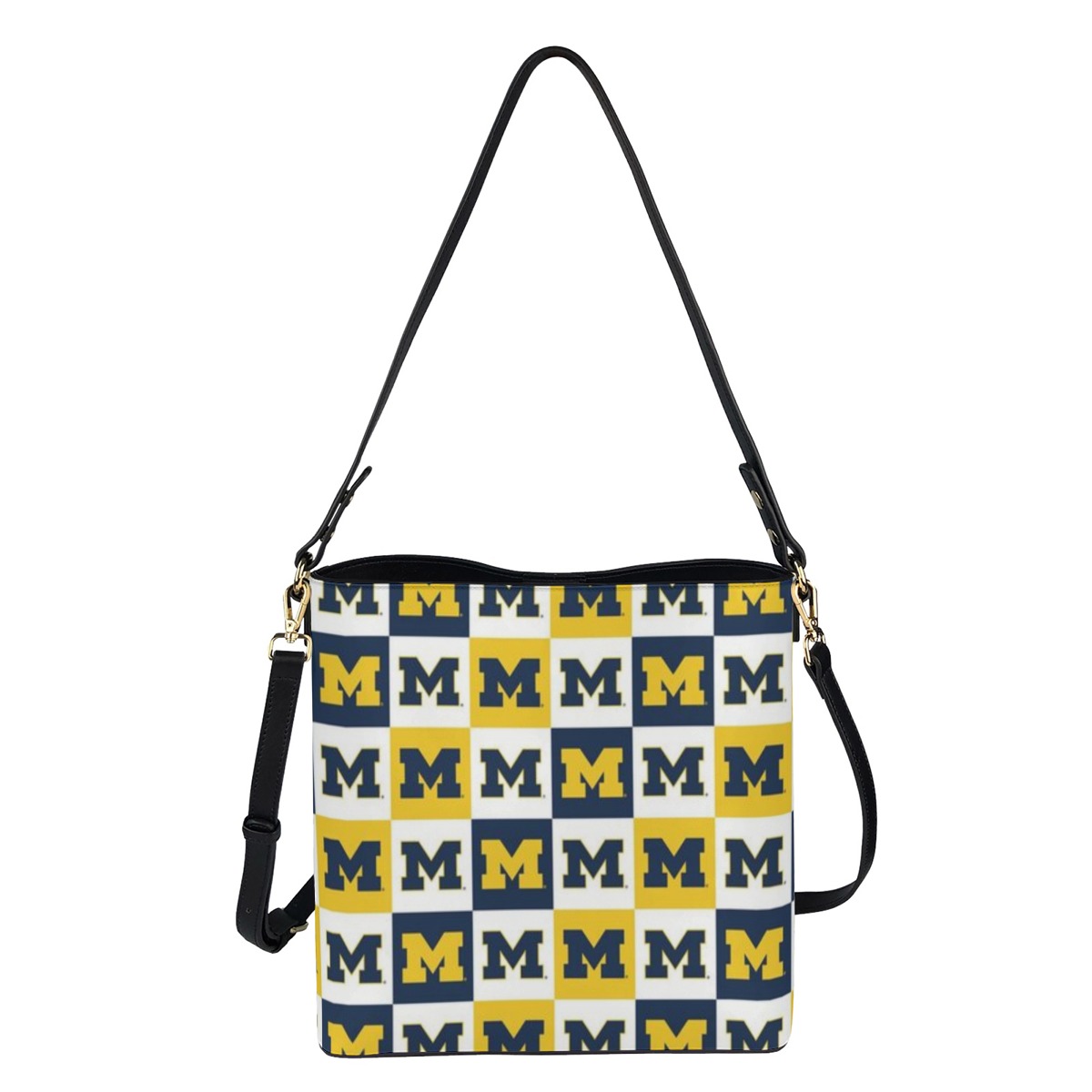 Michigan - Wolverines Minimalist Square Crossbody Bucket Bag