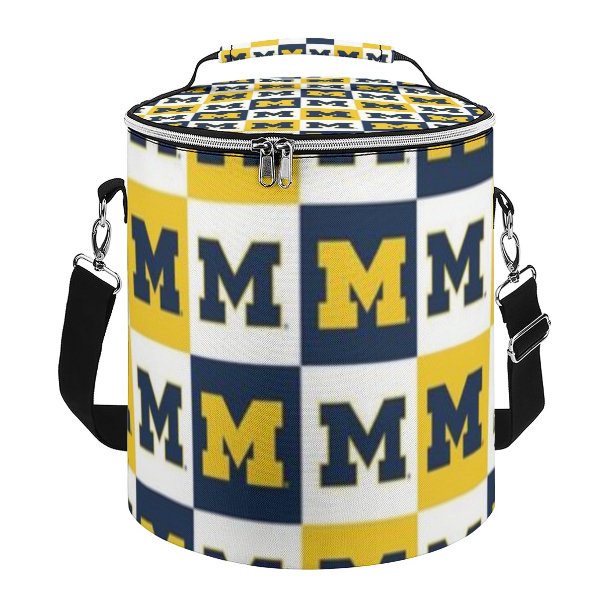 Michigan - Wolverines Insulated Cylinder Cooler Bag