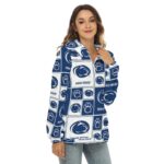 Penn State - Nittany Lions Women's Borg Fleece Hoodie With Half Zip - Image 3