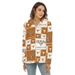 Texas at Austin - Longhorns Women's Borg Fleece Hoodie With Half Zip