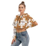 Texas at Austin - Longhorns Women's Heavy Fleece Hoodie With Hollow Out Sleeve - Image 2