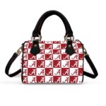 Alabama Crimson Tide Classic Barrel-Shaped PU Leather Handbag