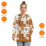 Texas at Austin - Longhorns Women's Hoodie With Double Hood - Image 6
