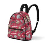 Ohio State Buckeyes Small Backpack – Scarlet and Gray Mini Student Travel Bag